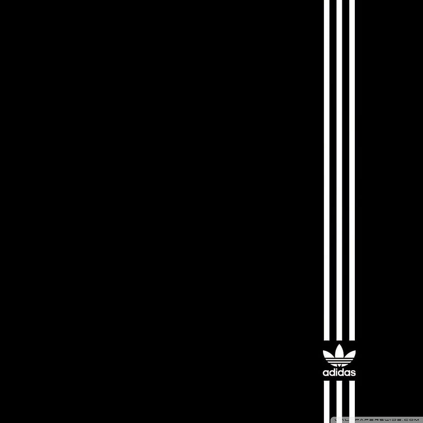 Adidas Black Background, Pure Black HD phone wallpaper