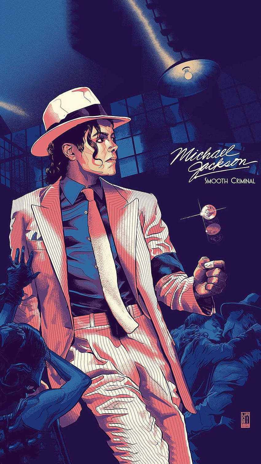 ไมเคิล แจ็กสัน Michael Jackson Smooth Criminal วอลล์เปเปอร์โทรศัพท์ HD