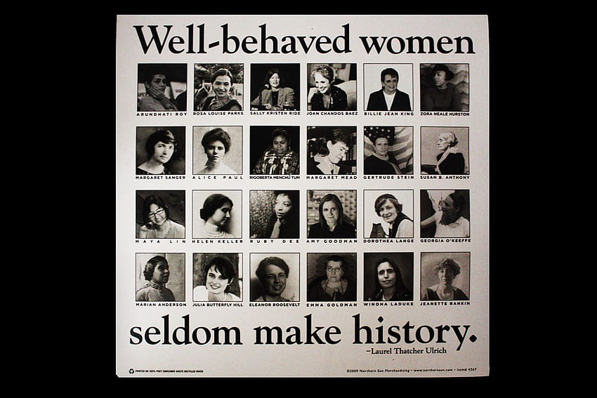Zitate starke Frauen in der Geschichte. ZitateGram, gut erzogene Frauen schreiben keine Geschichte HD-Hintergrundbild