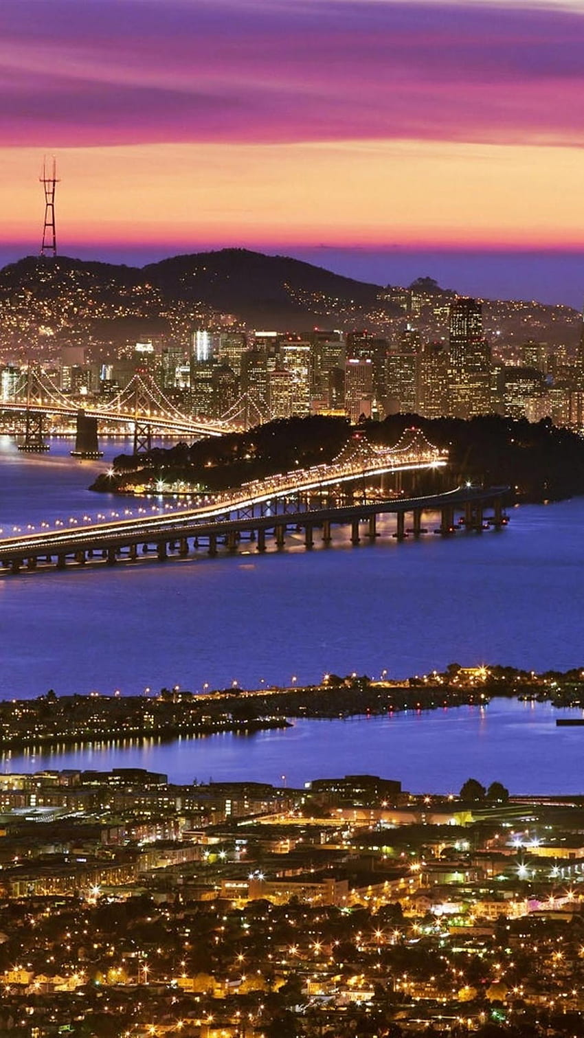 市の iPhone 6 プラスの解像度 - サンフランシスコの景色 - & 背景、サンフランシスコの日の出 HD電話の壁紙