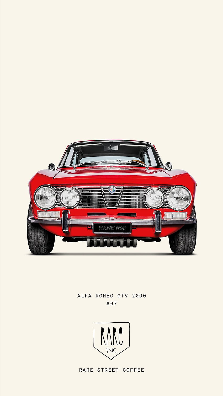 - Manifesto dell'Alfa Romeo Gtv. t, Alfa Romeo classica Sfondo del telefono HD