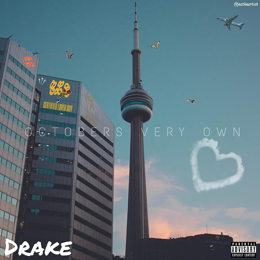 Drake - Certified Lover Boy Cover-Art-Designkonzept basierend auf dem von mir erstellten Drake CLB HD-Handy-Hintergrundbild