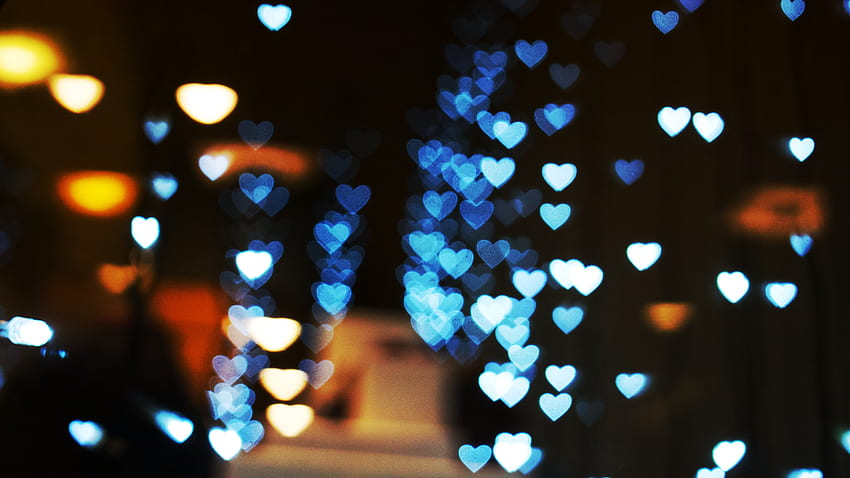 Hearts, Love, Glare, Shine, Light HD wallpaper