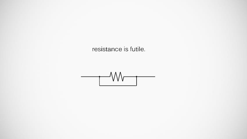 Resistance is futile . Background, Minimalist Quotes HD wallpaper