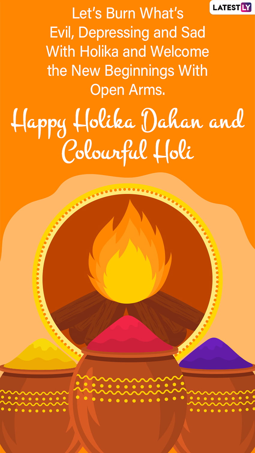 Holika Dahan 2021 Greetings, Choti Holi , Wishes, Messages and ...