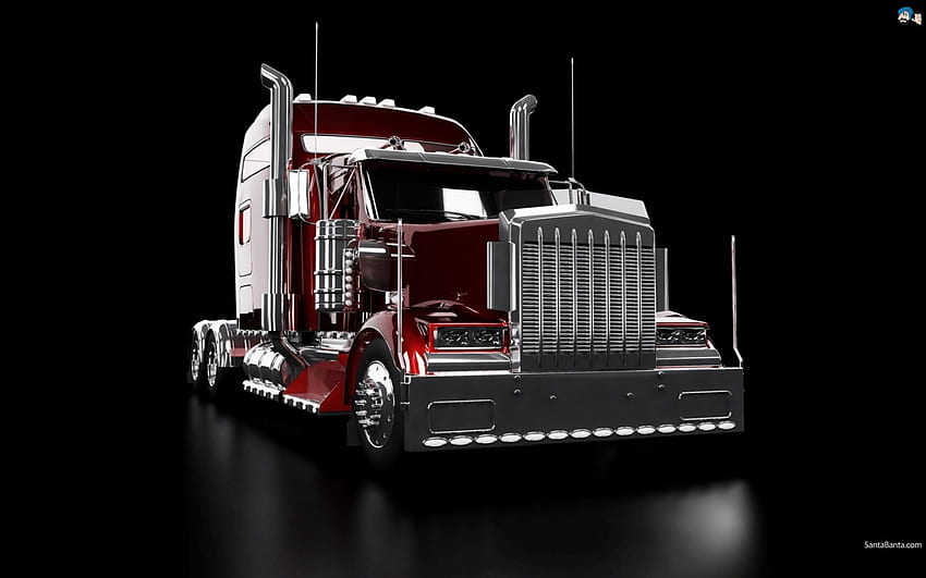Semi Truck, big rig, custom, semi, truck Sfondo HD