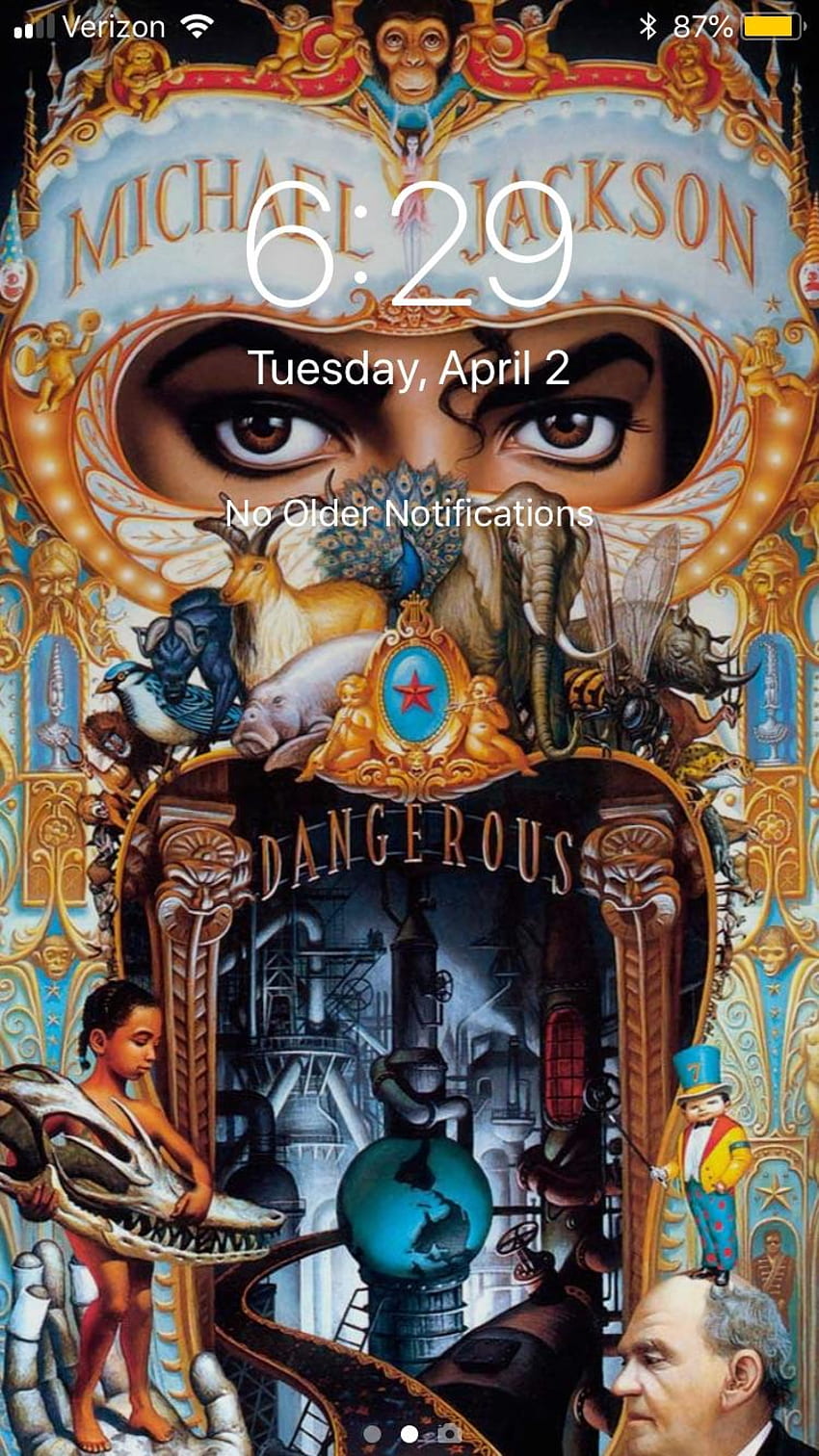 Mi teléfono después de escuchar el álbum Dangerous, Michael Jackson fondo de pantalla del teléfono