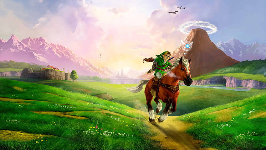 Legend Of Zelda Ocarina Of Time Link Riding Horse U, Legend of Zelda Dual Monitor HD wallpaper