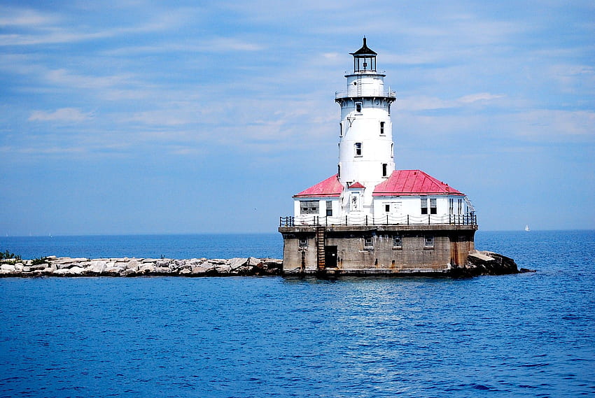 I have always wanted to go to the Chicago Lighthouse! ;D. Lake michigan