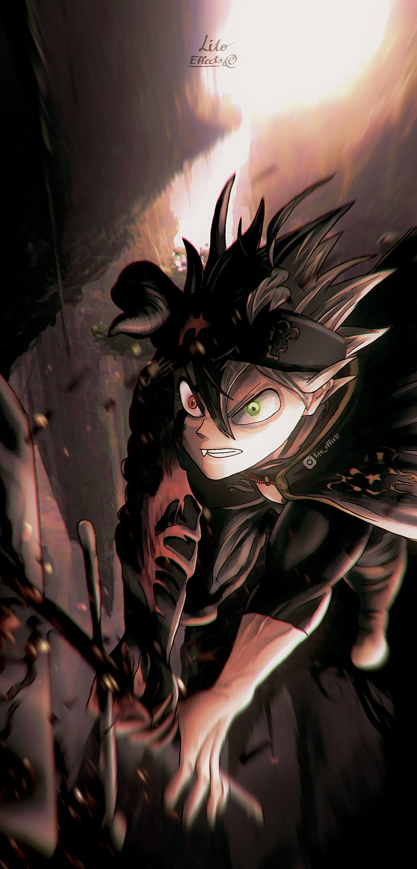 Mobile wallpaper: Anime, Asta (Black Clover), Yami Sukehiro, Black Clover,  886141 download the picture for free.