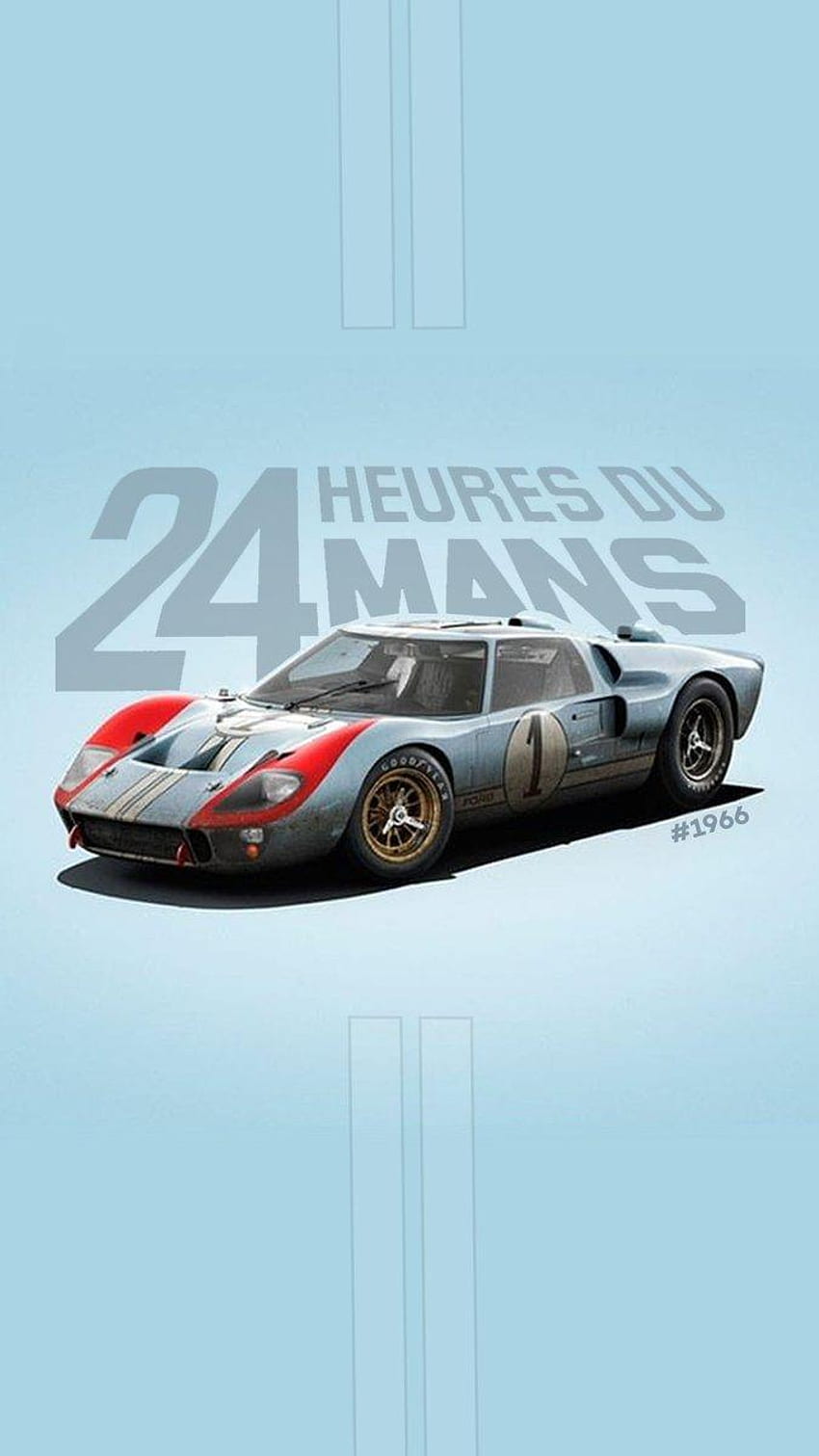 Le Mans 66, Ford GT40 HD phone wallpaper