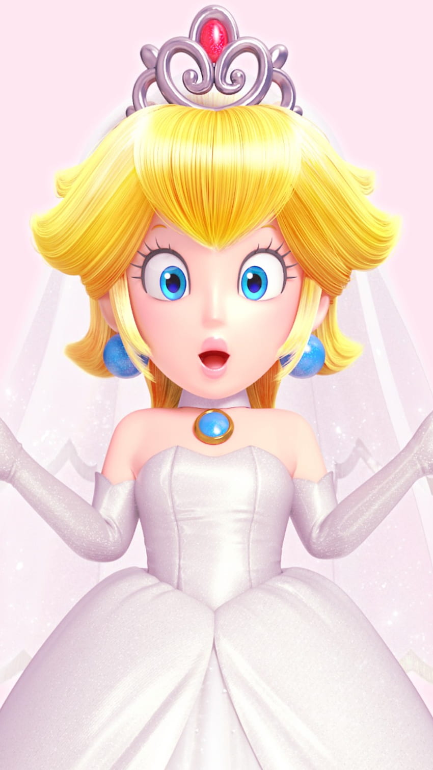 Princess Peach - Super Mario Bros. - 모바일 애니메이션 보드, Princess Peach Phone HD 전화 배경 화면