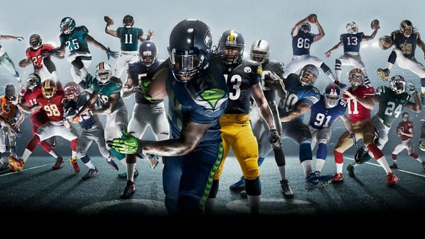NFL Football, Kartun Pemain NFL Wallpaper HD