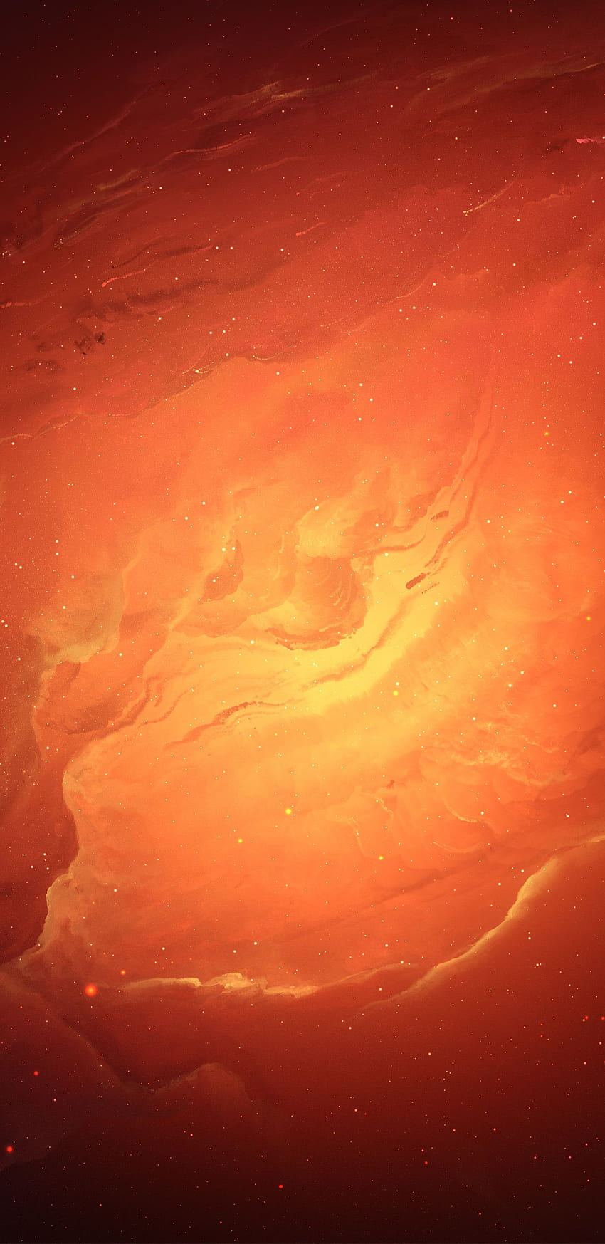 Scifi Nebula Orange Space Samsung Galaxy Note 9, 8, S9, S8, S Q , , Background, and HD phone wallpaper