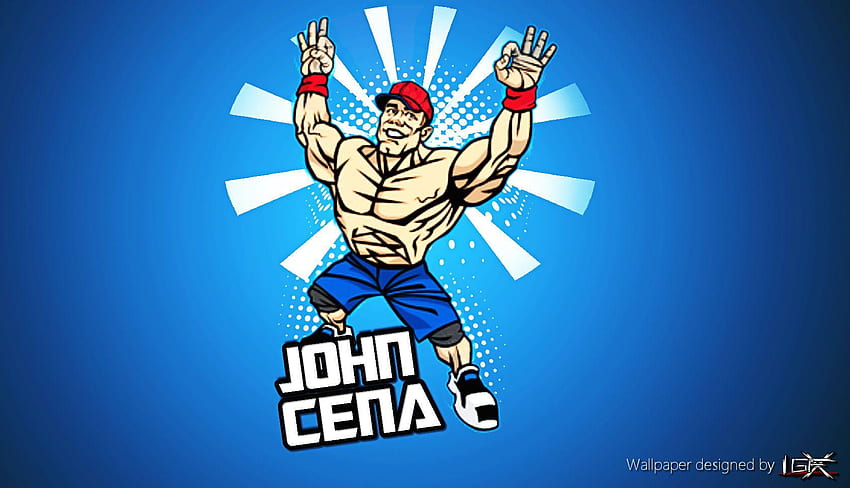 Logo Johna Ceny, kreskówka Wwe Tapeta HD
