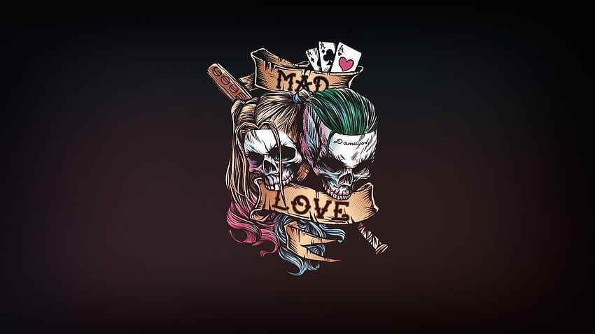 joker, Dark Harley Quinn HD wallpaper