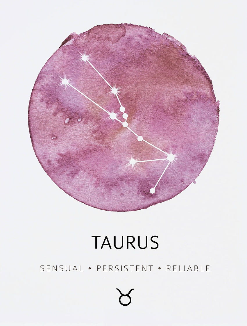 Taurus Constellation Print Zodiac Constellation Zodiac. Etsy. Taurus art, Taurus constellation, Horoscope taurus, Cute Taurus HD phone wallpaper