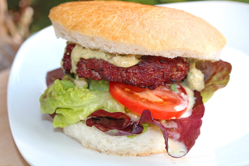 Lebensmittel, Gemüse, Fleisch, Brötchen, Hamburger HD-Hintergrundbild