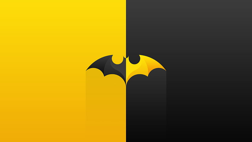Lote do Batman, mínimo, logotipo papel de parede HD