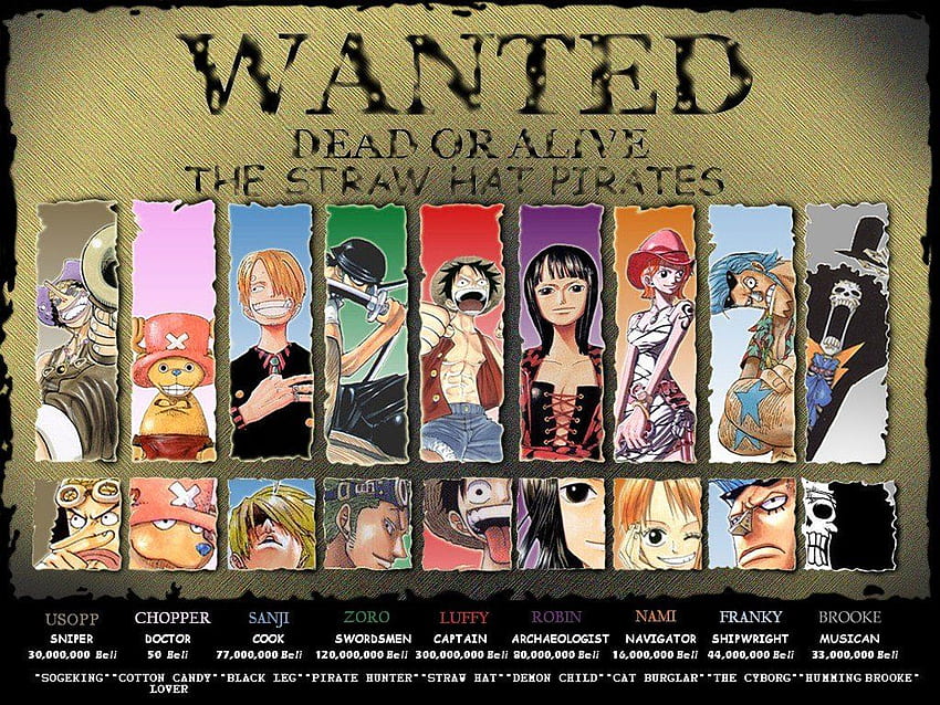 One Piece, Monkey D. Luffy, Usopp, Tony Tony Chopper, Sanji, Roronoa Zoro, Nico Robin, Nami, Brook, Franky / และพื้นหลังมือถือ, Sogeking วอลล์เปเปอร์ HD