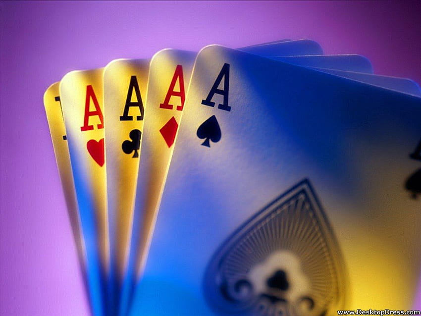 3D Background Playing Cards HD wallpaper