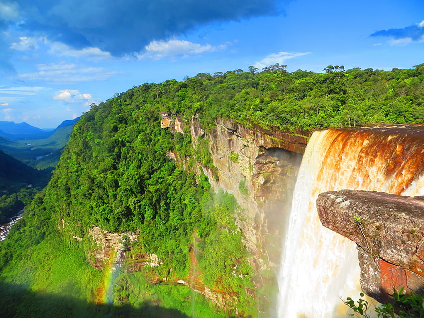 Finding El Dorado in Kaieteur Falls, Guyana - We Said Go Travel HD wallpaper