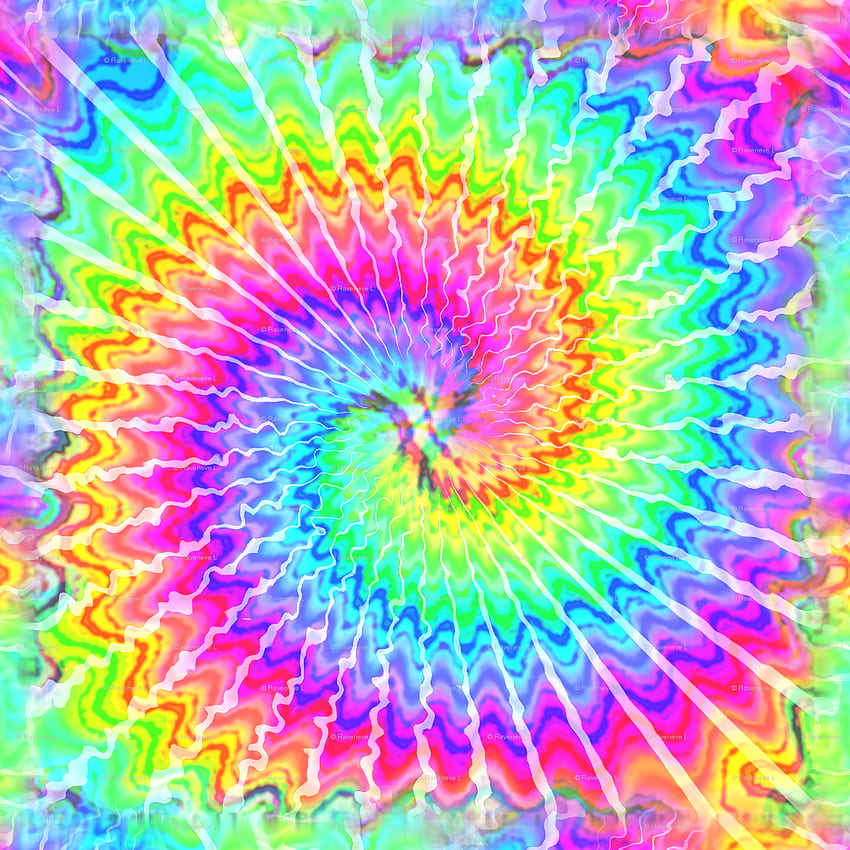 tie dye rainbow colourful psychedelic rave music festivals, Trippy Rainbow HD phone wallpaper