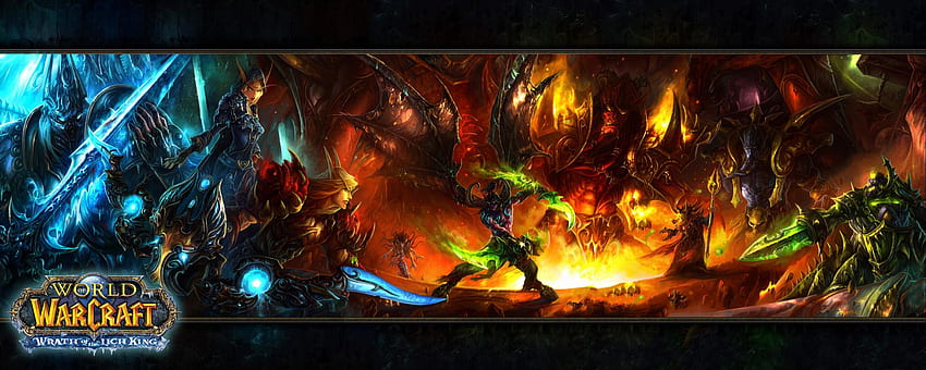 Warcraft doppio monitor, vaniglia WoW Sfondo HD