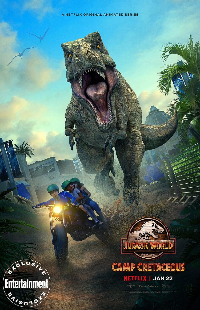Exclusivo: 'Jurassic World: Camp Cretaceous' temporada 2 marca estreia em janeiro com novo trailer. Mundo jurássico, mundo jurássico, mundo do parque jurássico, jogo do parque jurássico Papel de parede de celular HD