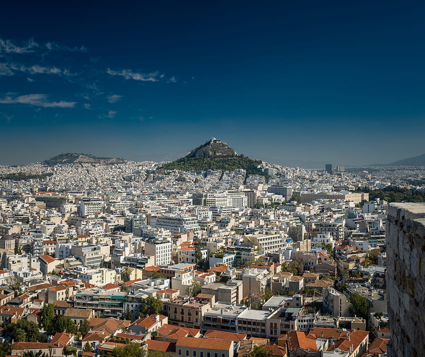 Kota, Kota, Bangunan, Pemandangan Dari Atas, Yunani, Athena, Eropa Wallpaper HD