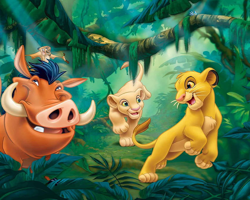 Cartoons Disney The Lion King Simba Nala Timon And Pumba, Baby Lion King HD wallpaper