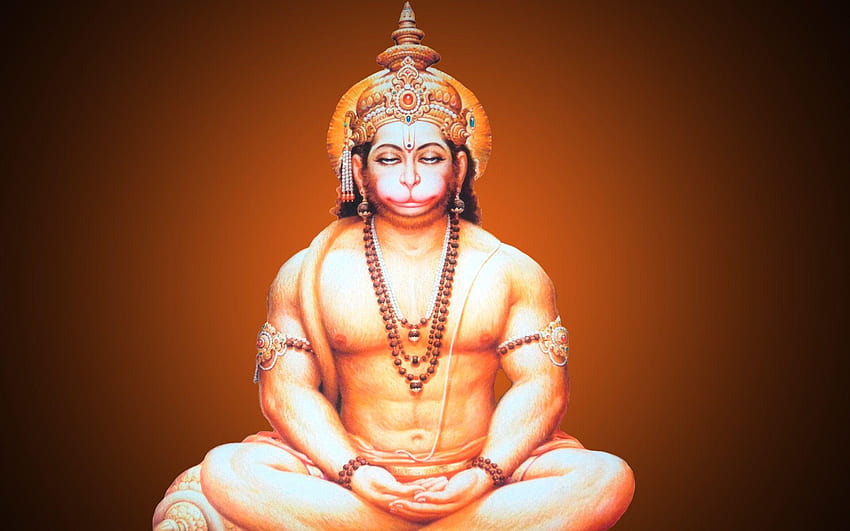Meditación Hanuman fondo de pantalla