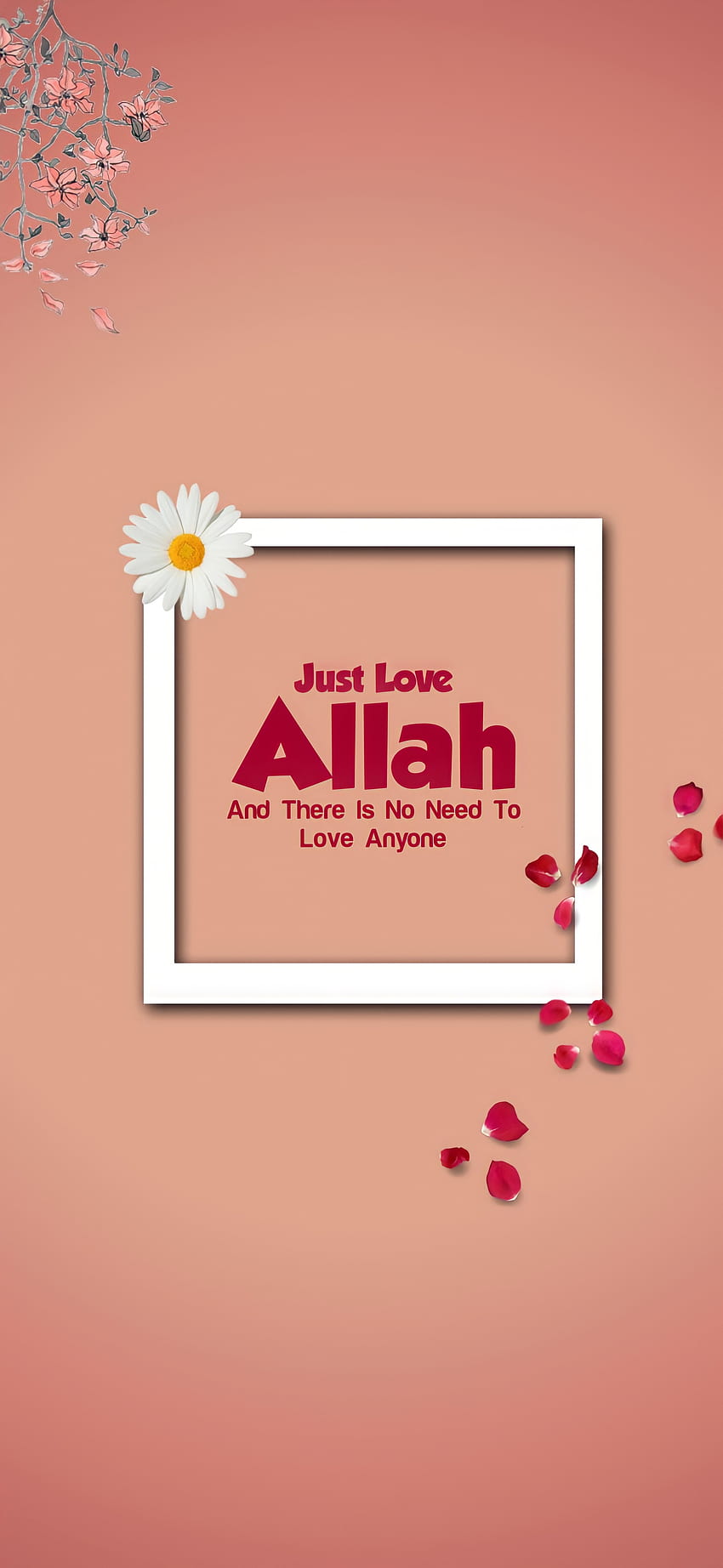 Kochaj Allaha, islam, modlitwę, religię, islamski, muzułmański Tapeta na telefon HD