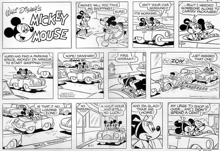 Gottfredson Gonzales - Mickey Mouse Sunday 6 11, In Stephen, Comic Strip HD wallpaper