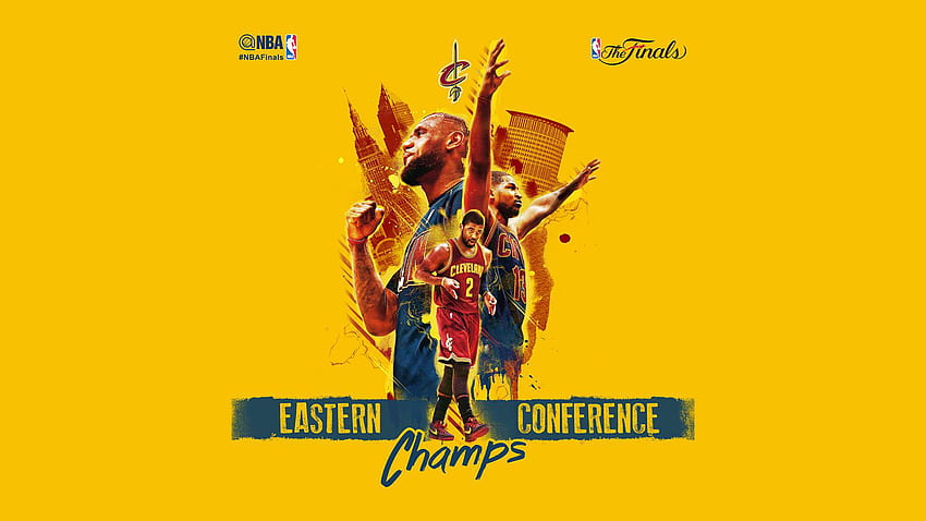 Cleveland Cavaliers 2015 Campeões da Conferência Leste. papel de parede HD