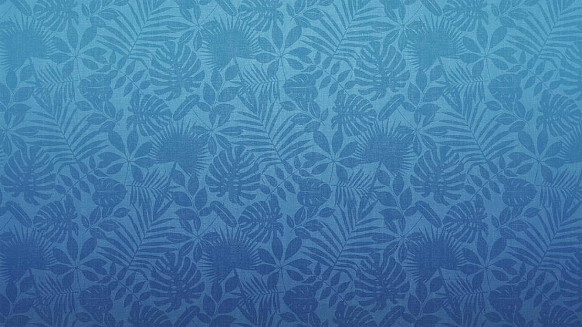 Leaf Pattern Blue U HD wallpaper