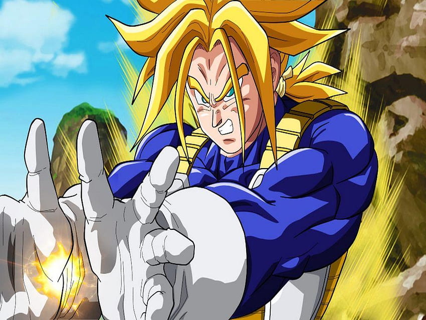 papel de parede trunks do futuro  Dragon ball gt, Dragon ball z