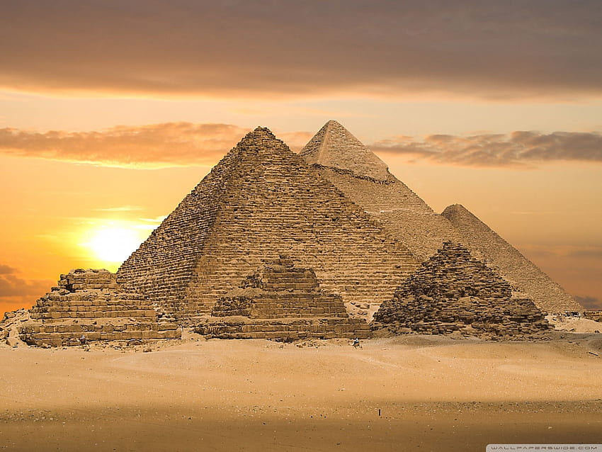이집트 피라미드 - 카이로, 이집트, 아프리카 U TV용 울트라 배경 : 멀티 디스플레이, 듀얼 모니터 : 태블릿 : 스마트폰, 올드 이집트 HD 월페이퍼