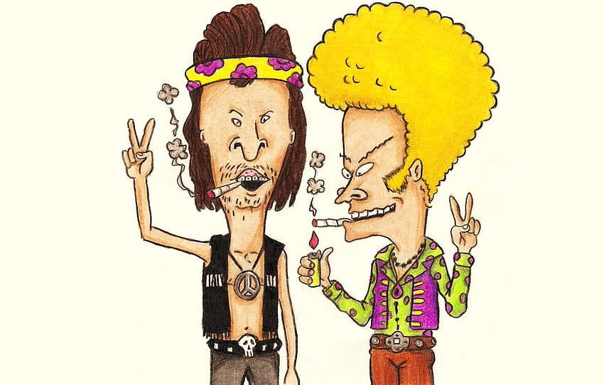 Hippie, Painting, Cigarette, Beavis And Butt Head, Beavis And Butthead, Hippy, Beavis And Butt Head, Hippie For , Section живопись HD wallpaper