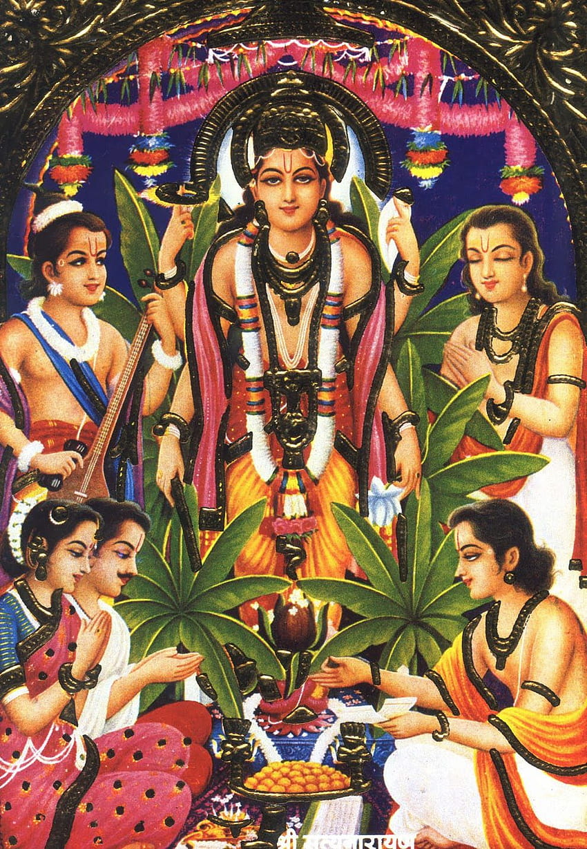 Satyanarayana Swamy Photo Frame | Multi Color Vibrant Colors Wooden Photo  Frame | Big Size - Buy Pooja Books, Aarti Books, Devi Devta Books online at  PoojaBooks.Com