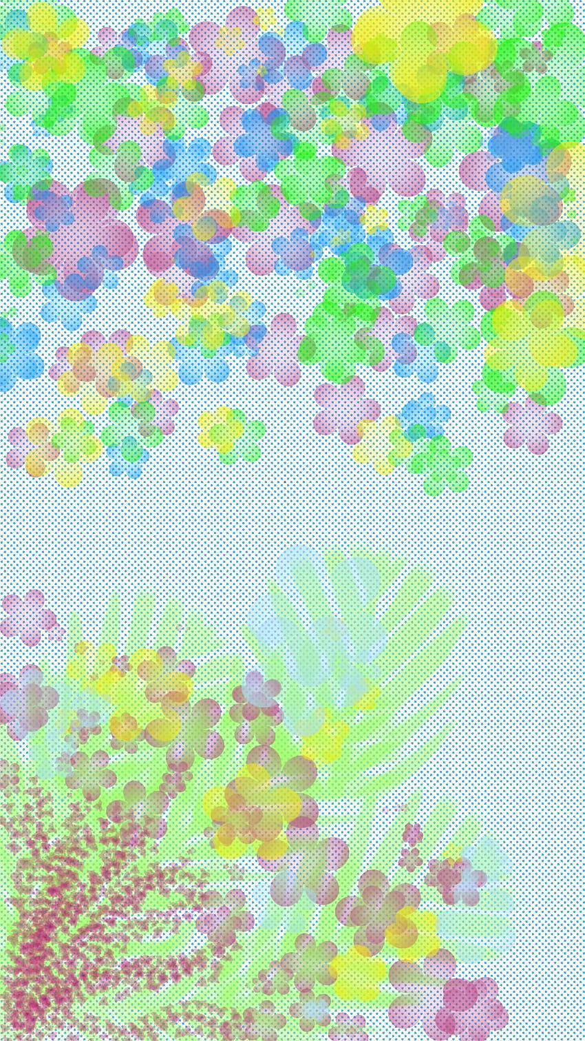 이동하는 . 단순, 꽃, 밝은 색상. 손 스케치 HD 전화 배경 화면