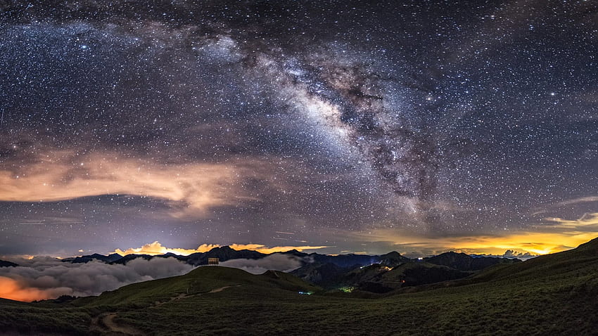 : Droga Mleczna na nocnym niebie Tapeta HD
