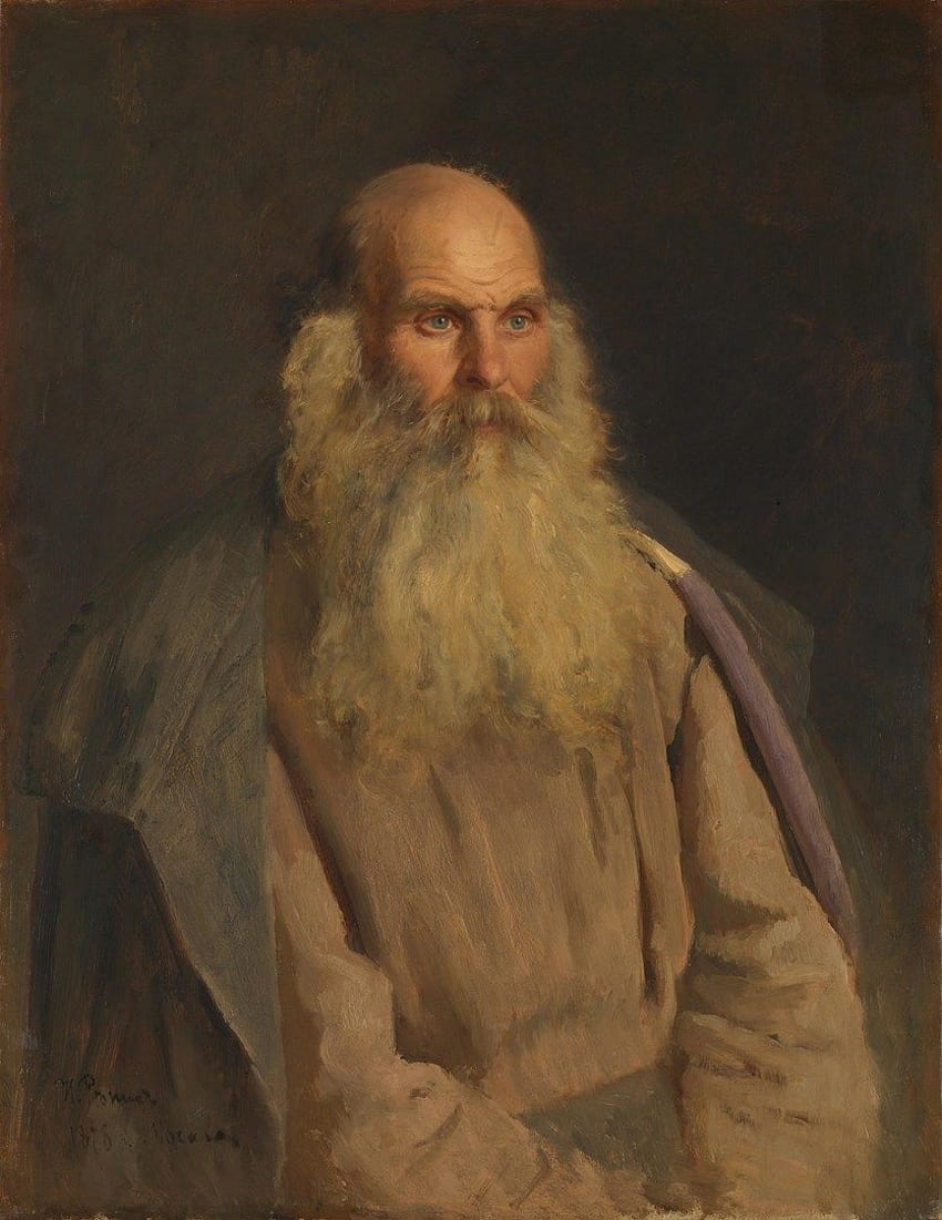 Ilya Repin. Study of an Old Man. L726. National Gallery, London HD phone wallpaper