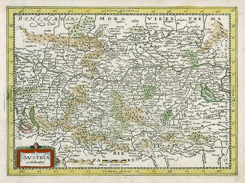 Karte von Altösterreich, Karten, Europa, Reisen, Österreich HD-Hintergrundbild