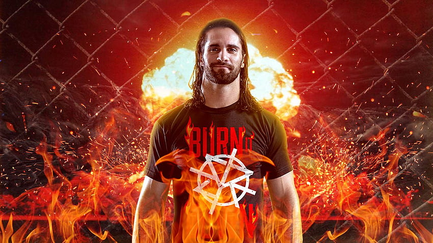 Seth Rollins Burn It Down, WWE Seth Rollins papel de parede HD