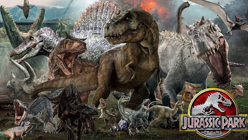 Jurassic World 2 Niesamowita seria Jurassic Park autorstwa Dark Mamba 995 W tym tygodniu – Na lewo od Hudson, Jurassic World Dinosaurs Tapeta HD