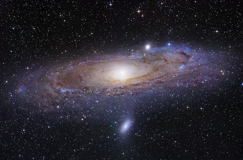 안드로메다 배경. 안드로메다 은하, 안드로메다와 안드로메다 허블 HD 월페이퍼