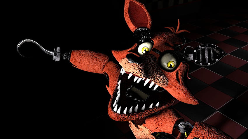 Withered Chica/foxy  Papel de parede de coração, Desenhos