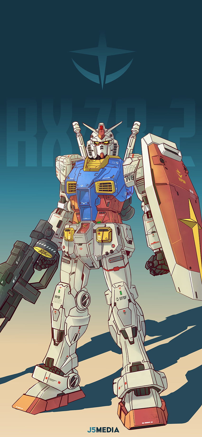 Convertí el dibujo de mi RX 78 2 en un teléfono: R Gundam, RX 78-2 fondo de pantalla del teléfono