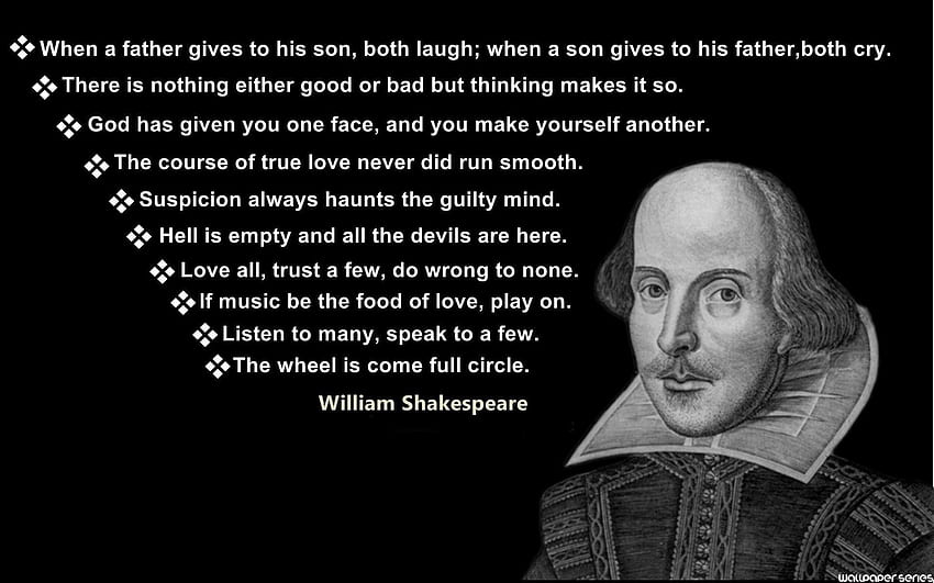 Shakespeare, Shakespeare Quotes HD wallpaper
